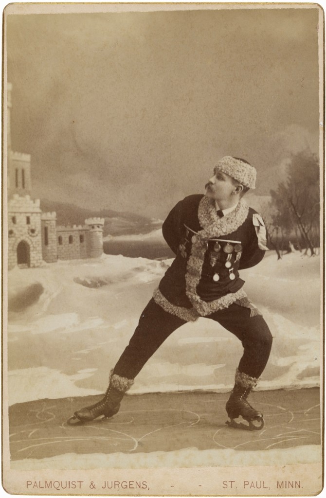 “[Skater]” by Alfred U. Palmquist and Peder T. Jurgens, St Paul, Minn., 1880s. Albumen silver print. Amon Carter Museum of American Art.